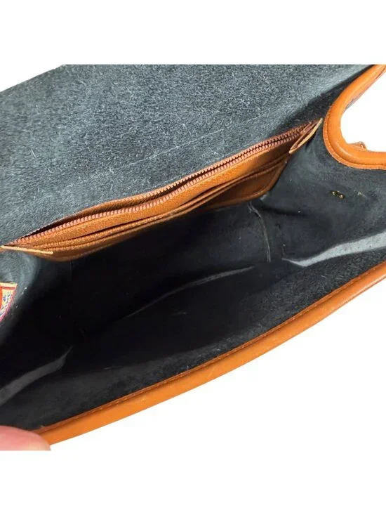 Vintage Dooney & Bourke All Weather Leather Pebble Grain Black Cross Body Bag - Picture 11 of 15